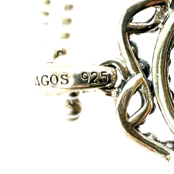 Lagos Caviar Malachite & silver Pendant Necklace - Picture 9 of 10